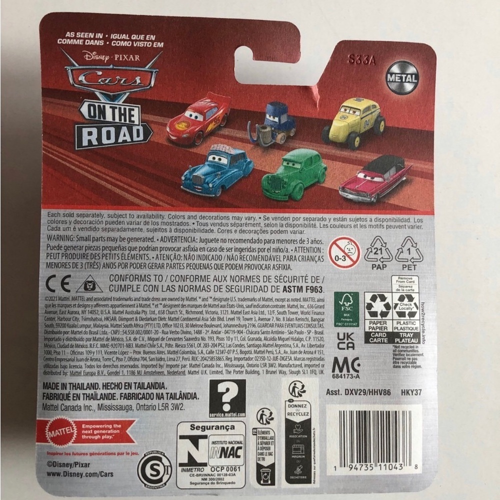 Disney Pixar Cars Diecast - Adam Roadriguez - Race Fire & Rescue Truck - NEW! - Picture 2 of 3
